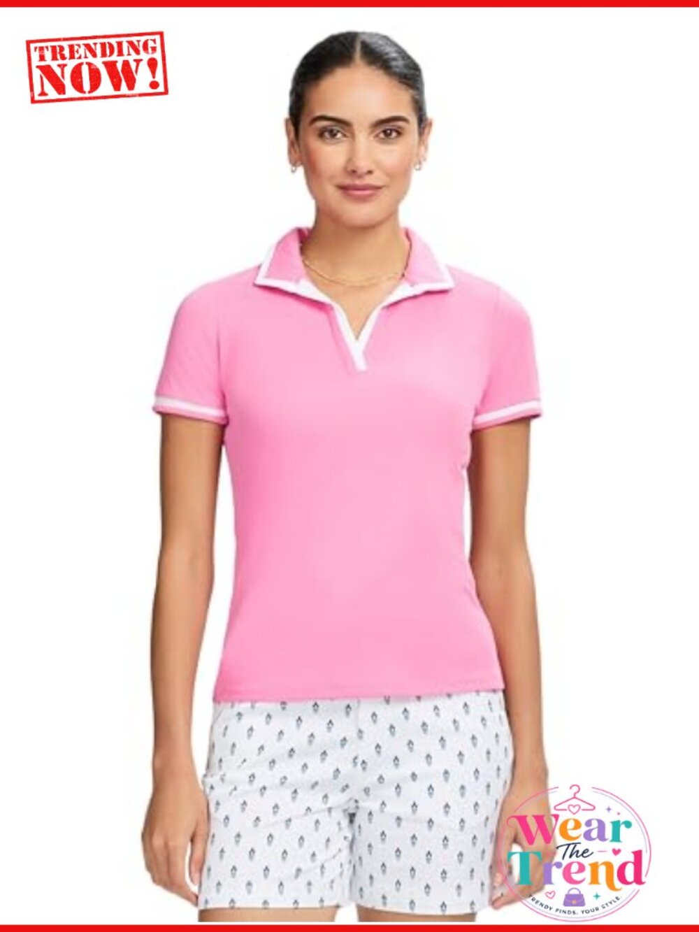 Performance Stretch Polo Shirt Short Sleeve Pullover Collared Classic Fit